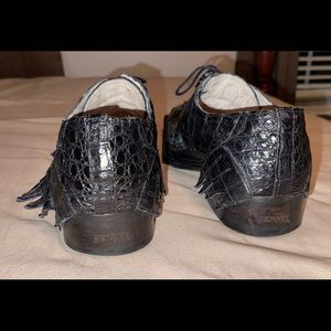 Fennix Hornback Dress Shoes Black size 12. Made in Italy.